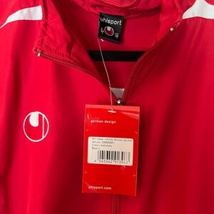 UHLSport Messi soccer NWT adidas Red Lightweight Jacket
